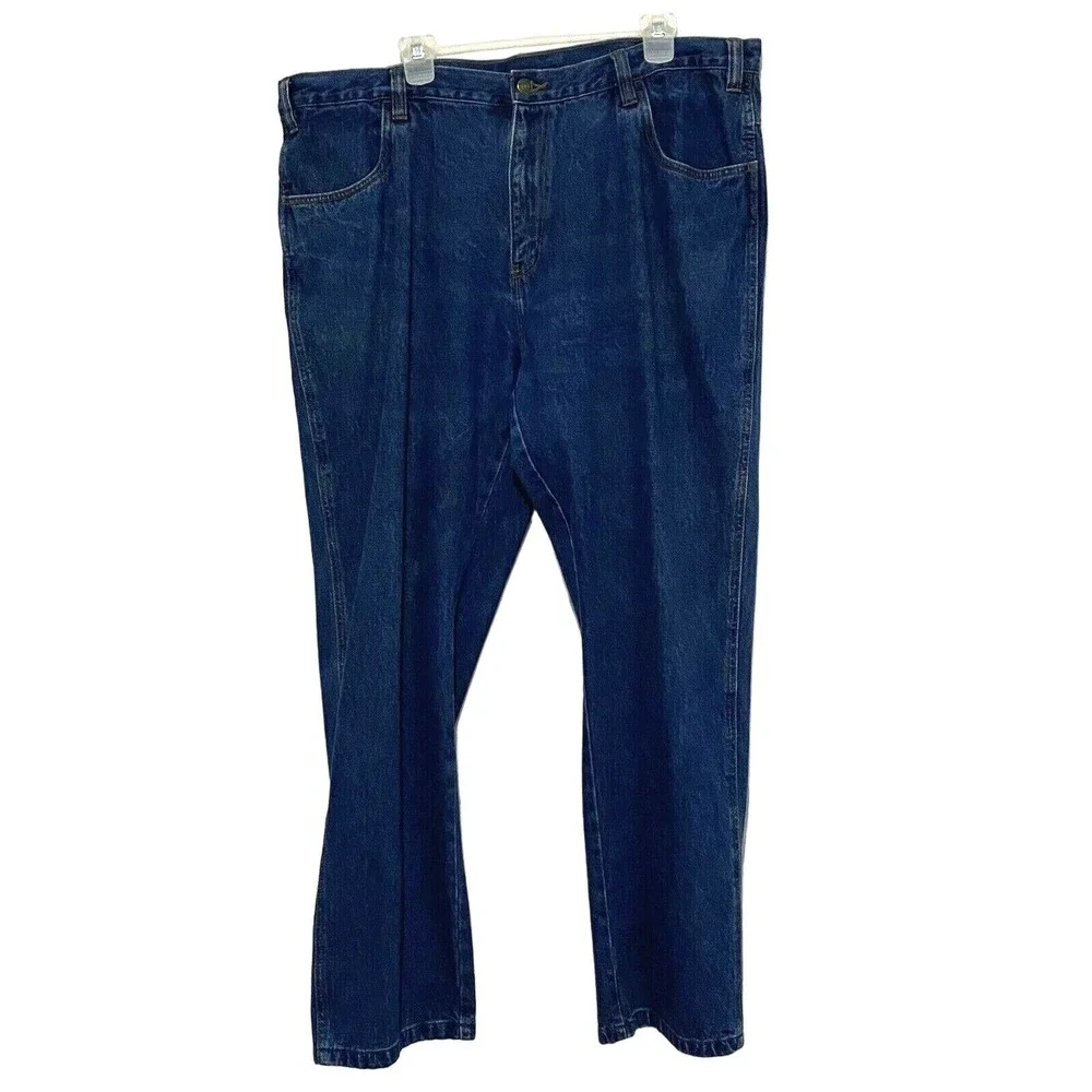 Ozark Overall Co Jeans 44x32 Straight Leg High Rise‎ Dark Wash Classic Fall